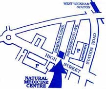 Map of The Natural Medicine Centre
